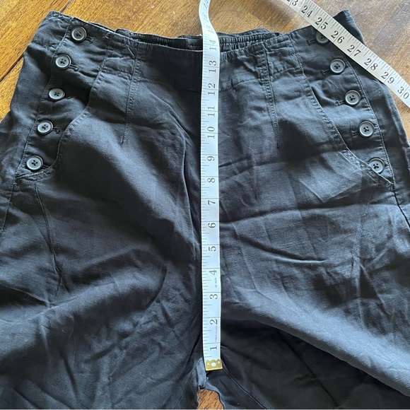 Pilcro by Anthropologie Black Linen Joggers Size 30 - Picture 7 of 8